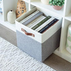 OrganiHaus 11x11 Cube Storage Bins, Set of 4 - Fabric Storage Cubes - Image 5