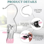 Yinder 150 Pcs Boot Hanger Clips Laundry Hooks Stainless Steel, Multicolor - Image 3