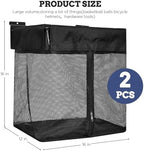 Large Mesh Slatwall Baskets 2 Sets, 16x16x12 Inch Slat Wall Mesh Baskets with 4 Hooks, 48L Mounted Hanging Slatwall Basket for Shop Garage Gym Toy Display Storage Panel Accessories - Image 2
