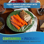12in x 2000ft Cling Wrap Roll With Serrated Cutter Standard Food Wrap - Image 5