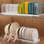 2 Pack Expandable Pot and Pan Organizers, 24 Adjustable Dividers by Unknown