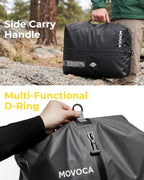 MOVOCA Vacuum Bags for Travel with Pump, 2-Pack(1 * 24L+1 * 18L) Compression Packing Cubes for Carry-On Suitcase & Backpack, Reusable IP67 Waterproof Space Saver Vacuum Seal Bags for Clothing Travel - Image 6