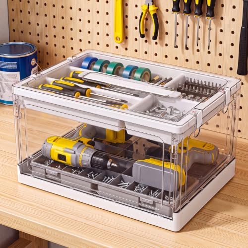 24QT 1Pack Craft Organizers and Storage with Tray, Craft Storage Box - Image 6