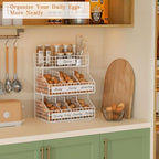 keomaisyto Egg Holder Countertop with 5 Dividers & DIY Nameplate - Image 4