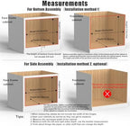 Mulush 29”W x 21”D x 3”H Soft Close Slide Out Wood Drawer Organizer for Kitchen, (Cabinet Opening>29.5 inches for Bottom Assembly, Width= 29 inches for Side Assembly) - Image 4