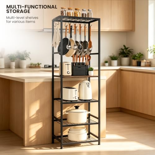 DALEMHOME Pot and Pan Organizer, 5 Tier Kitchen Rack - Image 7