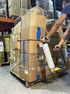 WOD Industrial Strength Stretch Film Dispenser with Adjustable Handle - Fits 12", 15", and 18" Widths, Compatible with 1.5", 2", and 3" Cores, Heavy Duty Aluminum Base for Pallet Wrapping (6 Pack) - Image 2