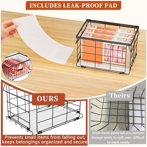 Freezer Organizer Bins for 3.5 Cu.Ft,Upgrade Quick Expand/Collapse,3PACK - Image 2