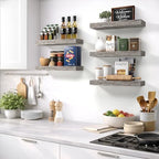 Sorbus 16 Inch Floating Shelves for Wall (2 Pack, Grey) - Image 5