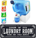 Skywin Laundry Detergent Holder with Laundry Room Rug Runner by Skywin