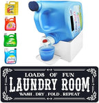 Skywin Laundry Detergent Holder with Laundry Room Rug Runner by Skywin