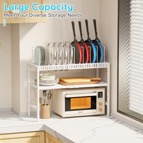 2-Tier Pots and Pans Organizer Under Cabinet,Pot Organizers Inside Cabinet - Image 5