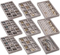 Frebeauty Jewelry Trays for Drawer,Set of 9 Jewelry Organizer and Storage by Frebeauty