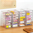 YFXCVSL 6-Pack Acrylic 31-Drawer Storage & Makeup Organizer for Desk - Image 7