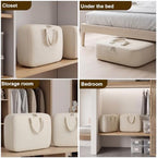 Higher Cotton and Linen Canvas Storage Bags with Reinforced Handles 2 Pack - Image 7