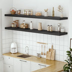 Vivelove Deep Floating Shelves 72x12” Set of 1, Black - Image 6