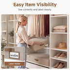 StorageWorks 6 Inch Low Profile Under Bed Clothes Storage Bins with Lids - Image 3