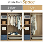 TAILI Hanging Vacuum Storage Bags for Clothes Space Saver 6 Combo Cream - Image 4
