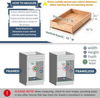 Pull Out Cabinet Drawers - 9x2 Size Options (10-29'W,18-21'D), Pre-Assembled with Soft Close Slides, Solid Beechwood, Easy Installation(10'W x 18'D) - Image 2