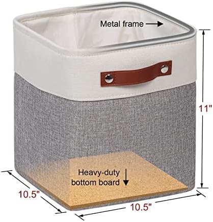 Fabric Storage Cubes 10.5x10.5x11in, Cube Storage Bins Organizers - Image 2