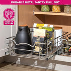 HOLDN’ STORAGE Pull Out Cabinet Organizer, Pantry Drawer, 11"W x 21"D x 5"H - Image 4