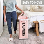 Goodpick 2-Pack Laundry Hamper with Wheels, Dorm Essentials for Girls,75L - Image 5