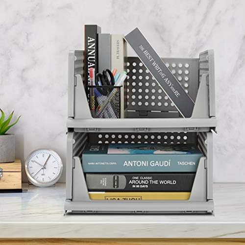 4-Pack Folding Wardrobe Storage Box Plastic Drawer Organizer Stackable Shelf Baskets Cloth Closet Container Bin Cube Home Office Bedroom Laundry Pull Out Drawer Dividers for Clothes,Toys Organization - Image 6