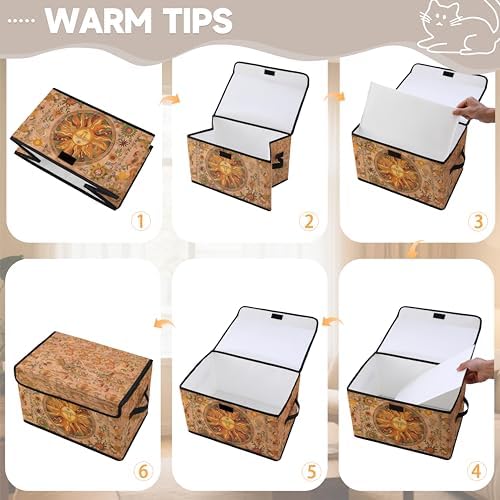 Stackable Clothes Storage Bins with Lids 3 Pack - Image 3