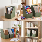 4 Pack Heavy Duty Extra Large Cardboard Magazine Holder 10.6x7.5x12 - Image 6