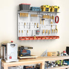 TORACK Metal Pegboard with Peg Board Hooks, Tools Storage Pegboard - Image 2