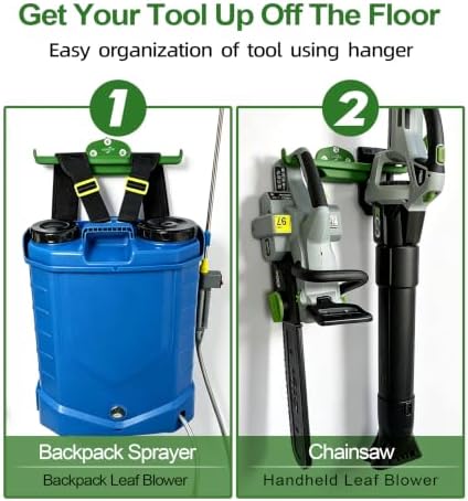 Backpack Blower Rack with Tube Hook,Backpack Blower& Battery Holder for EGO - Image 3