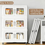 BROVIEW 60 Qt Extra Large Stackable Storage Bin with Lids, 1 Pack White - Image 6
