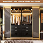 Besiost Closet Systems with 12 Wood Drawers, Closet System Set of 4 - Image 4