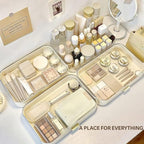 Makeup Organizer with Stackable Drawers, Bathroom Countertop Vanity Organizers and Storage, Ideal for Desk and Dresser, Great for Cosmetics, skin Care, Lipsticks, Nail Care -Cream White - Image 6