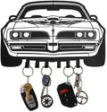 MOOH Metal Automotive Key Holder with 6 Hooks - Unique Wall Mounted Car Lovers Gifts for Men & Women - Cool Man Cave Decor (Pontiac Firebird 1977, Black) by MOOH