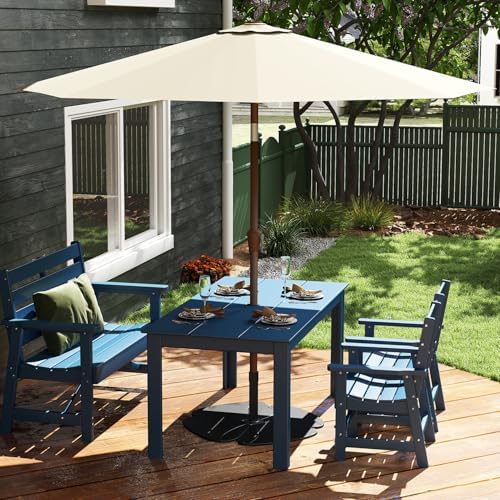 GREENVINES 30" Petal-Patio-Umbrella-Base, Cast Iron, Black - Image 7