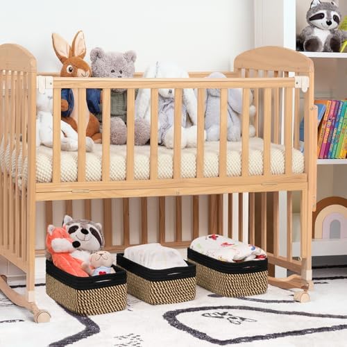 Goodpick 3Pack Wicker Storage Baskets for Closet, 11 x 7 x 4.5 - Image 6