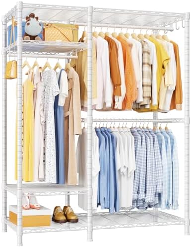 Ulif F7 Medium Clothes Rack, Clothing Racks for Hanging Clothes, Black by Ulif