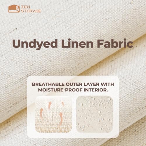 ZenStortage Cotton Linen Baby Drawer Organizers for Nursery, 20Pack Beige - Image 2