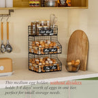 Egg Holder Countertop with DIY Nameplate for Egg Storage, Egg Container - Image 5