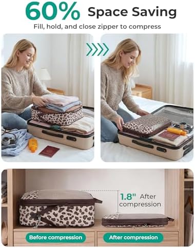 BAGSMART Compression Packing Cubes for Travel Essentials - Image 3