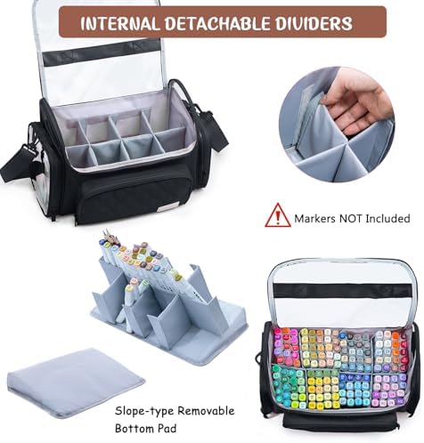Large Marker Case for 200-300 Markers, Marker Organizer Bag,Pen Storage - Image 3
