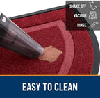 OLANLY Half Circle Front Door Mat Outside 47x32 All-Season Rubber Doormat - Image 6