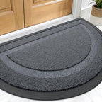 OLANLY Half Circle Front Door Mat Outside 71x23 All-Season Rubber Doormat by OLANLY