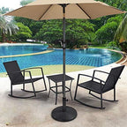 Yaheetech 22 lbs Heavy Duty Outdoor Umbrella Base 18" Round Patio Umbrella Stand Market Umbrella Base for Garden & Lawn, Black - Image 2
