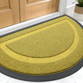 OLANLY Half Circle Front Door Mat Outside 47x32 All-Season Rubber Doormat by OLANLY