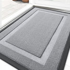 OLANLY Front Door Mat Outside 33x21, All-Season Heavy-Duty Rubber Doormat by OLANLY