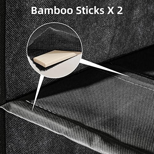 2 Packs Hanging Closet Organizer Storage, 6-Shelf Hanging Shelves for Closet, Closet Clothes Organizer and Storage with Side Pockets, Black - Image 4