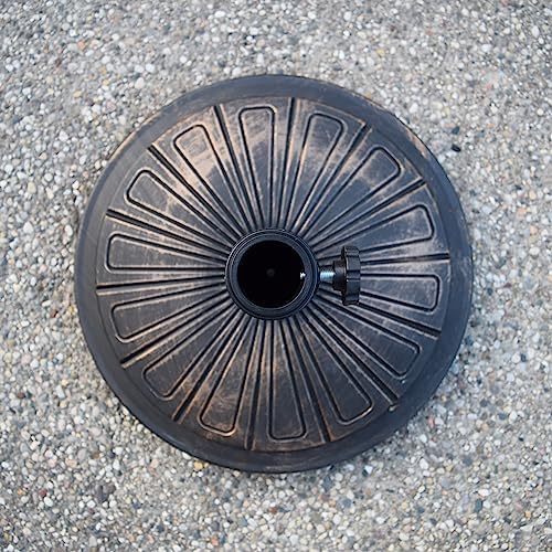 Oakland Living Antique Bronze 28 lb Round Plastic and Concrete Patio Umbrella Base - Image 2