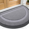 OLANLY Half Circle Front Door Mat Outside 47x32 All-Season Rubber Doormat by OLANLY